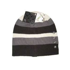  Stylish Soft Bamboo Fiber Knitted Hat   Black/White 