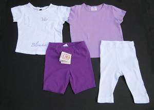 Hanna Andersson 4Pc Lot NWT Shorts Tops 90 100 3 4 5  