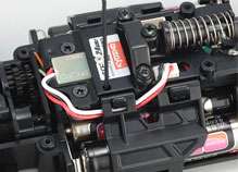 Optional gyro unit can be fitted for automatic correction of steering 