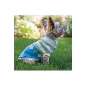 Diamond Acrylic Aqua Dog Sweater   DANNIS DIAMOND ACRYLIC AQUA DOG 