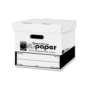  Simon File Storage Box   White   SJPSB52155 Office 