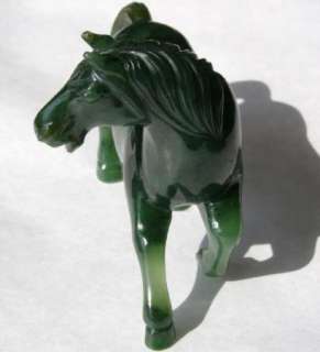   antique Imperial Russian hand curved Nephrite horse figurine 19th C