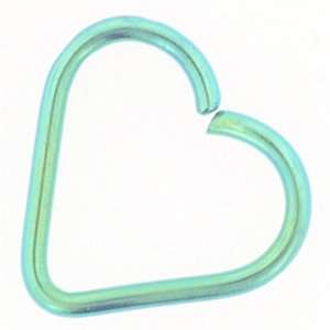   Continuous Heart Shaped Ring 18g 3/8 Green Inc. LeRoi Jewelry