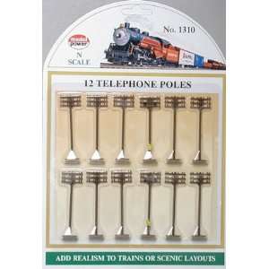  Model Power N Telephone Poles (12) MDP1310 Toys & Games
