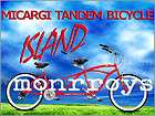 Micargi Island 2 Seater Shimano 18 Speed Tandem Beach Cruiser Bike 