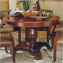 Steve Silver Tournament 48 Wood Round Casual Cherry Finish Dining 