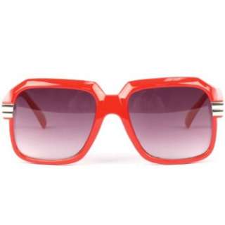    Run DMC Rapper Retro Gazelle Large Sunglasses Red Clothing