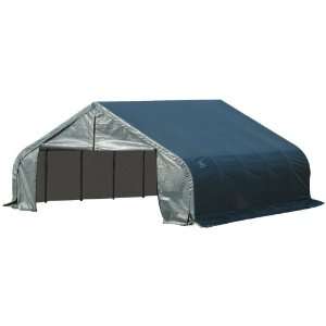  ShelterLogic 80033 Green 18x36x12 Peak Style Shelter 