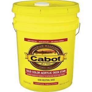 Cabot 1806 5S Neutral Base Solid Color Decking Acrylic Stain W/ Teflon 