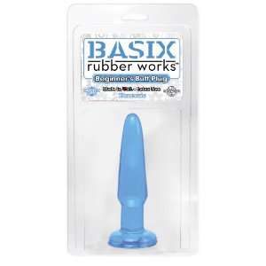  Basix 3.5 Beginners Butt Plug, Blue Pipedreams Health 
