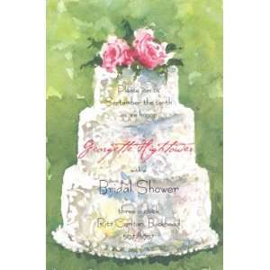 The Cake, Custom Personalized Bridal Shower Invitation, by Odd Balls 