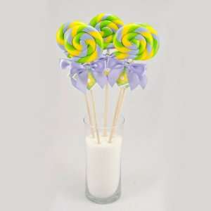 Sour Grape Swirl Lollipop 2 oz. 24 Grocery & Gourmet Food