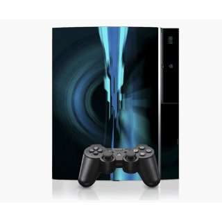 PS3 Playstation 3 Console Skin Decal Sticker  Abstract Blue