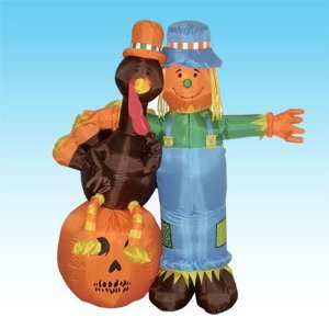   Scarecrow + Turkey + Pumpkin Party Decoration