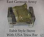 East German Esbit  Style Stove & Triox Bar