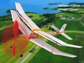 Soaring Elastic Powered Aircraft Glider Model Toy Gift  