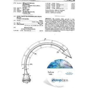  NEW Patent CD for SONIC CURVED TRANSMISSION LINE UTILITY 