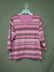   Womens Trendy Stylish Shirts Knit Tops 2X 18 20 St. Johns Bay  