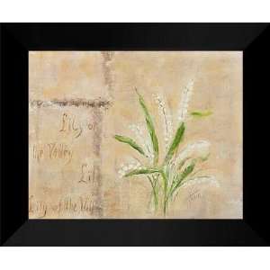  Anita Reed Davis FRAMED Art 15x18 Lily of the Valley 