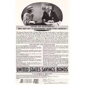   Savings Bonds: Advice on Investments?: United States Savings Bonds