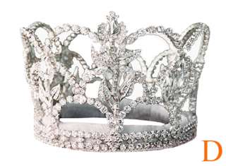 Hand Made Solid Platinum 950 Diamond Queen Crown  