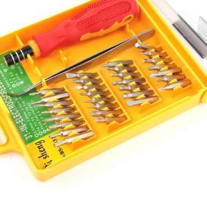  screwdriver handle bits tweezers hand tool 32 in 1 set new 
