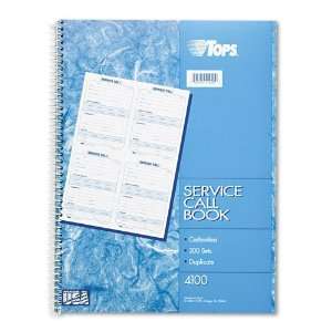  TOPS® Service Call Forms, 4 x 5 1/2, Carbonless Duplicate, 200 
