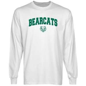  NCAA Binghamton Bearcats White Logo Arch Long Sleeve T 