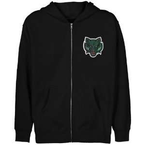  NCAA Binghamton Bearcats Youth Black Logo Applique Full 