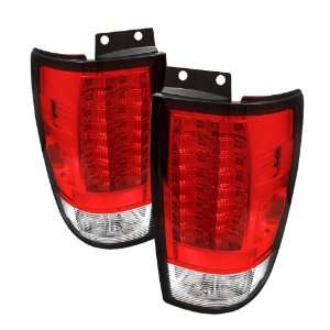   Expedition 97 02 Version 2 LED Tail Lights   Red Clear Automotive