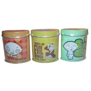 Family Guy Officially Licensed Chewing Gum & Collectible Tin Three 