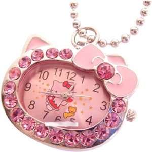  Hello Kitty Watch Pink (Necklace) Watch with BOX 