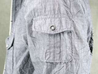 Ed Hardy U.S.A. Eagle Foil Studded button down Shirt  