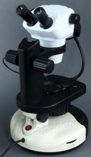 Gem Stereo Microscope w/ Bright/Darkfield Illumination  