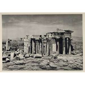  1937 Greek Ruins Propylaea Propylaeum Athens Greece 