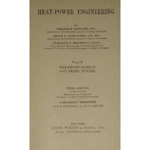  Heat Power Engineering , Part 1 Thermodynamics and Prime 