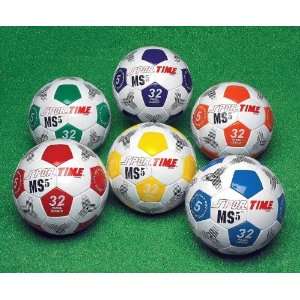  Sportime Mass Soccer Ball   Size 5   Set of 6   Assorted 