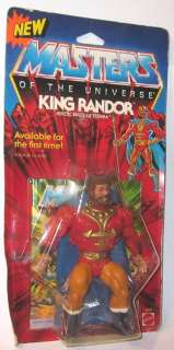 1986 He Man MOTU King Randor Sealed on Card MOSC  