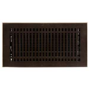  Contemporary Cast Bronze Wall Register with Louvers   6 x 