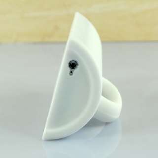   Silicone Case Funny White Cup Cover Film for iPhone 4/4S 0361  