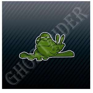 Peace Cool Frog Victory the Best Car Trucks Sticker Decal