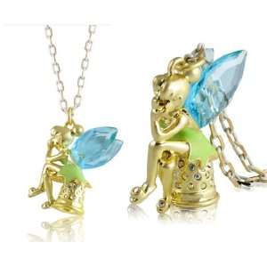  Disney Couture Icon Tinkerbell Thimble Necklace Jewelry