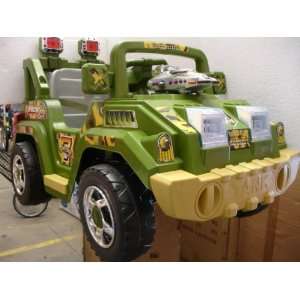   : Army Ride On Powered Wheels JEEP With Remote Control: Toys & Games