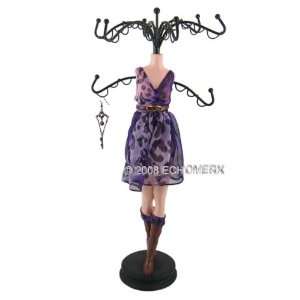   Leopard Print Dress Form Jewelry Stand 15 Inches