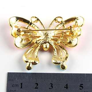 Gorgeous butterfly Brooch Pin Swarovski Crystals 203  