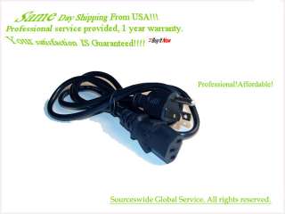 New AC Power Cord /Cable For Olevia LCD TV HDTV 3 Prong  