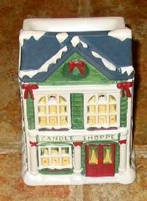 Christmas Candle Shoppe Village Tart Burner/Warmer NEW  