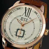 ESS Auto Mechanical Rose Gold Leather NEW Mens Watch US  