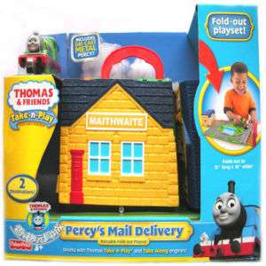 FISHER TAKE N PLAY PERCYS MAIL DELIVERY PLAYSET + CAR  