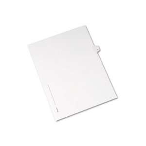   Side Tab Divider, Title R, Letter, White, 25/Pac